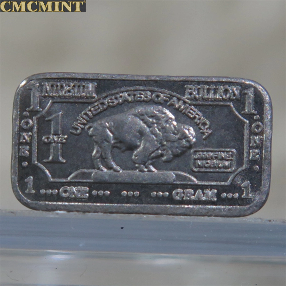 Collectible Coins Old Coin 1 Gram Niobium Buffalo Bar