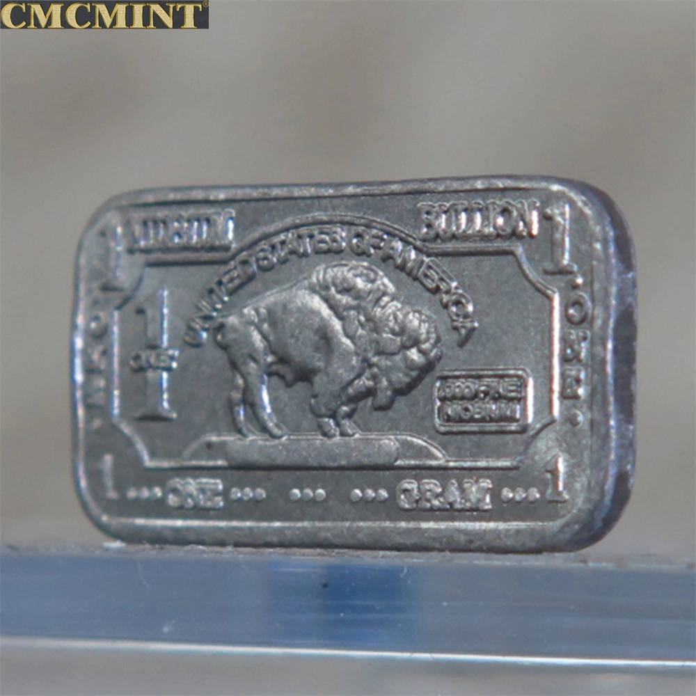 Collectible Coins Old Coin 1 Gram Niobium Buffalo Bar